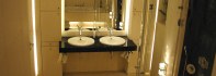 Bathroom Design. Luxury Bathroom made from Limestone & black Granite - Furniture completely bordered in Limestone, with granite vanity top.jpg